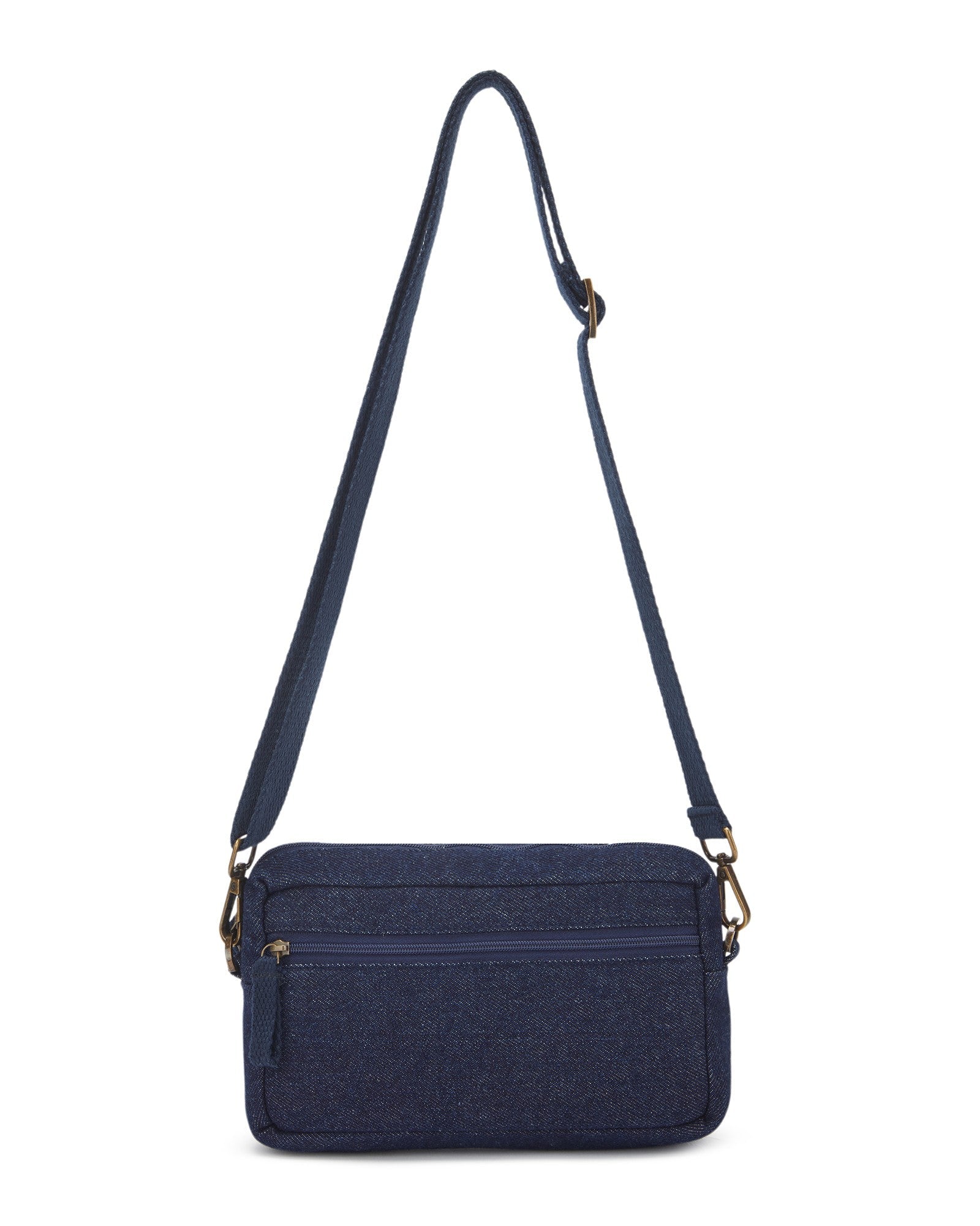 Upcycled Eco Friendly denim Patched Wallet cum Sling Bag - Dwij - 