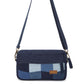 Upcycled Eco Friendly denim Patched Wallet cum Sling Bag - Dwij - 