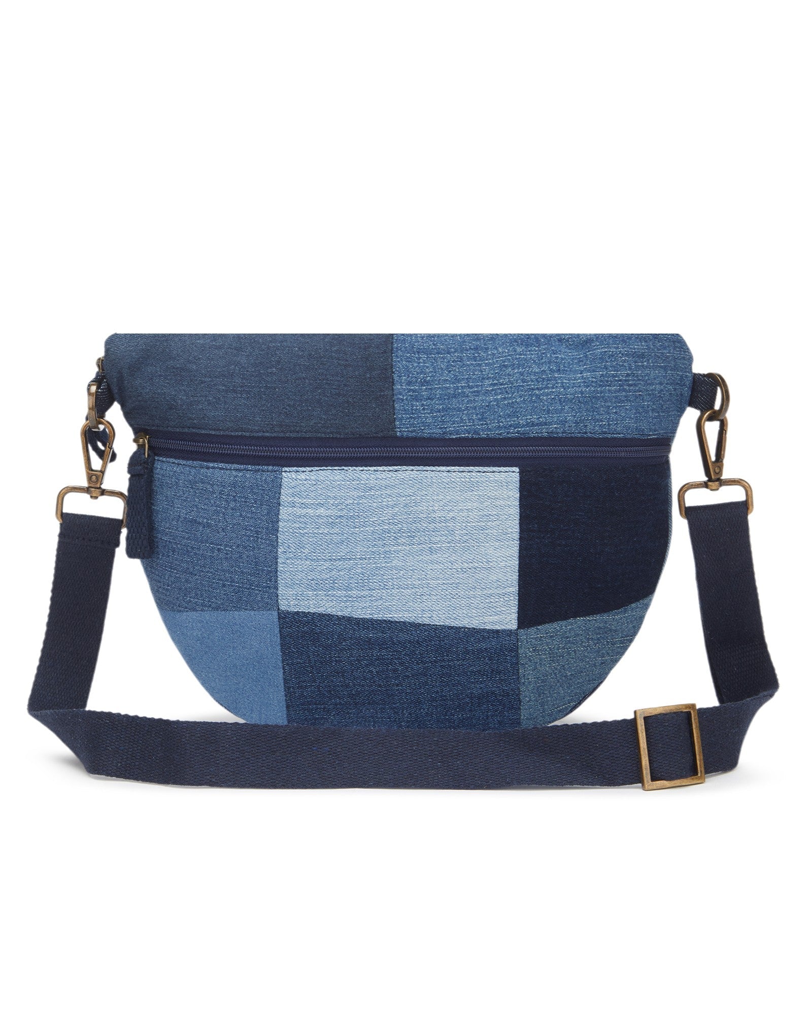 Upcycled Eco friendly Patched Fanny pack/Waist Pouch - Dwij - 