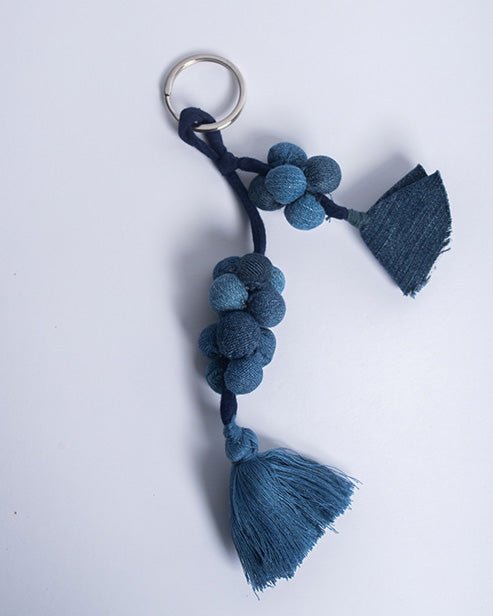 Upcycled Hancrafted Jeans Keychain Holder - Dwij