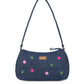 Upcycled Hand Embroidered Daisy Denim Baguette Bag (Small) - Dwij -