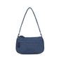 Upcycled Hand Embroidered Flower Denim Baguette Bag (Small) - Dwij -