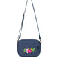Upcycled Hand Embroidered Flower Woman Crossbody Sling Bag - Dwij -