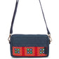 Upcycled Hand Embroidered Red Ahir 2 - in - 1 Wallet Sling Bag - Dwij - 