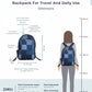 Upcycled Handcrafted Blue Random Denim & Felt Travel Backpack - Dwij