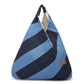 Upcycled Handcrafted Denim Jeans Blue Bento Tote Bag - Dwij - 
