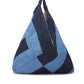 Upcycled Handcrafted Denim Jeans Blue Bento Tote Bag - Dwij - 