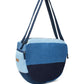 Upcycled Handcrafted Denim Jeans Blue Convertible Tote Bag (Large) - Dwij -