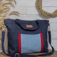 Upcycled Handcrafted Denim Jeans Blue Women's Office Tote Bag - Dwij