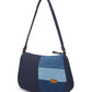 Upcycled Handcrafted Denim Jeans Colour - blocked Baguette - Dwij - 