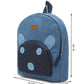Upcycled Handcrafted Denim Jeans Mini Travel Backpack Bag - Dwij - 
