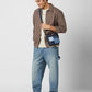 Upcycled Handcrafted Denim Jeans Mosaic Sling - Dwij - 