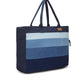 Upcycled Handcrafted Denim Jeans Ocean Laptop Tote - Dwij - 