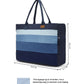 Upcycled Handcrafted Denim Jeans Ocean Laptop Tote - Dwij - 
