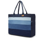 Upcycled Handcrafted Denim Jeans Ocean Laptop Tote - Dwij - 