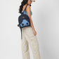 Upcycled Handcrafted Denim Jeans Panda Travel Backpack Bag - Dwij - 