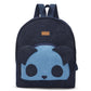 Upcycled Handcrafted Denim Jeans Panda Travel Backpack Bag - Dwij - 