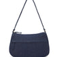 Upcycled Handcrafted Denim Jeans Patched Baguette Bag - Dwij - 
