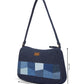 Upcycled Handcrafted Denim Jeans Patched Baguette Bag - Dwij - 