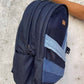 Upcycled Handcrafted Diagonal Striped Denim Travel Backpack - Dwij