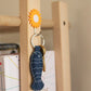 Upcycled Handcrafted Jeans Matsya Keychain Holder - Dwij