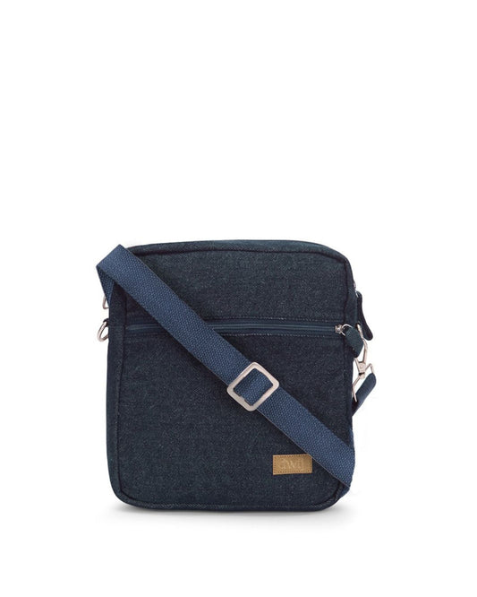 Upcycled Handcrafted Unisex Denim Jeans Plain Breakfree Sling - Dwij -