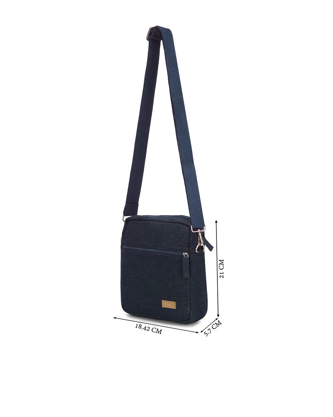 Upcycled Handcrafted Unisex Denim Jeans Plain Breakfree Sling - Dwij -