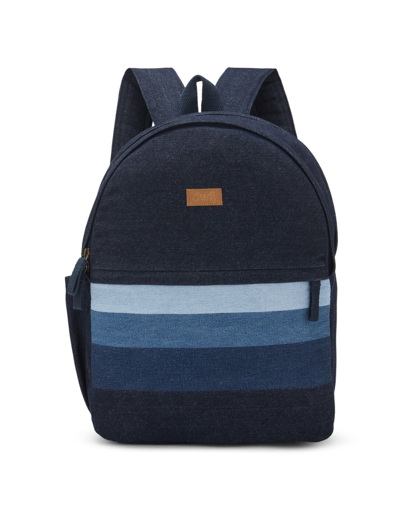 Upcycled Handcrafted Unisex Ocean Denim Travel Backpack - Dwij - 