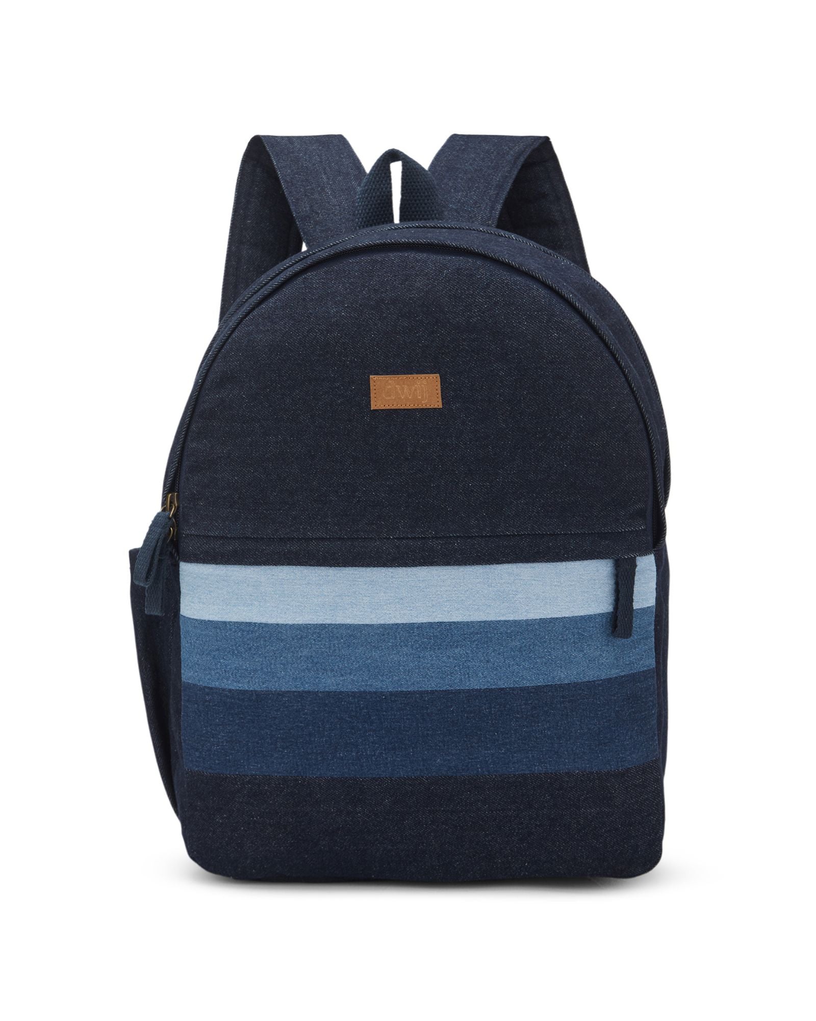 Upcycled Handcrafted Unisex Ocean Denim Travel Backpack - Dwij - 