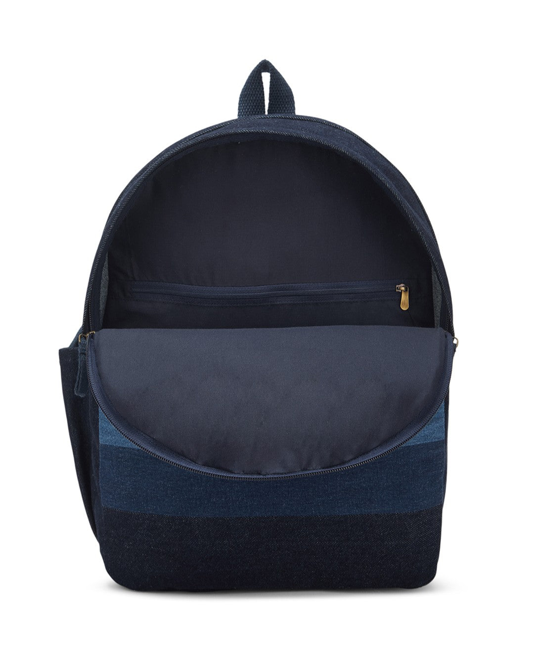 Upcycled Handcrafted Unisex Ocean Denim Travel Backpack - Dwij - 