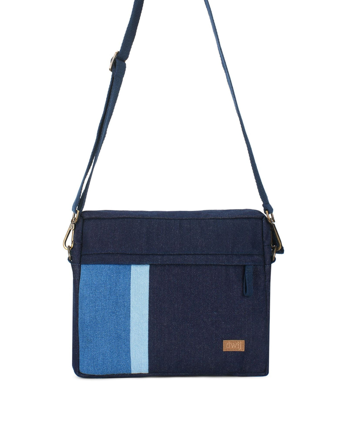 Upcycled Handcrafted Unisex Offbeat Crossbody Office Sling Bag - Dwij -