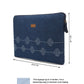 Upcycled Kantha Hand Embroidered Laptop Sleeve - Dwij - 