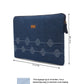 Upcycled Kantha Hand Embroidered Laptop Sleeve (Large) - Dwij - 
