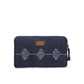 Upcycled Kantha Hand Embroidered Wallet With Coin Pouch - Dwij -KW2