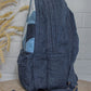 Upcycled Patched Denim & Felt Jeans Travel Backpack - Dwij