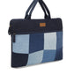 Upcycled Patched Laptop Sleeve With Handle - Dwij - 