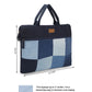 Upcycled Patched Laptop Sleeve With Handle - Dwij - 