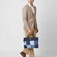 Upcycled Patched Laptop Sleeve With Handle - Dwij - 