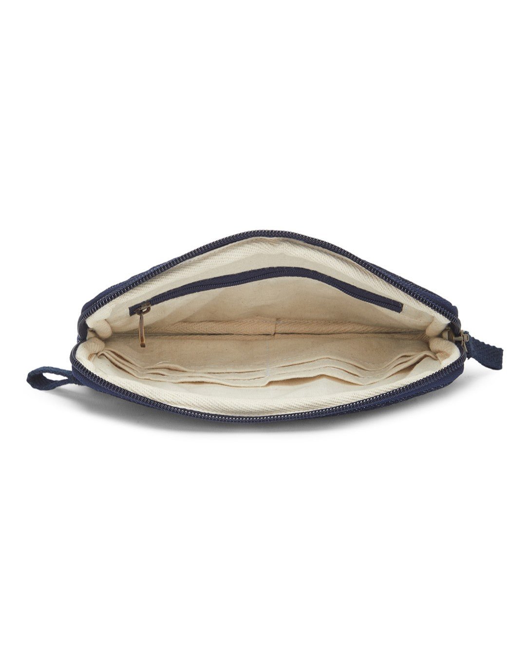 Upcycled Patched Wallet With Coin Pouch - Dwij - 