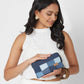 Upcycled Patched Wallet With Coin Pouch - Dwij - 