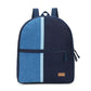 Upcycled Unisex Color blocked Denim Travel Backpack - Dwij -