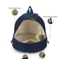 Upcycled Unisex Color blocked Denim Travel Backpack - Dwij -