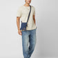 Upcycled Unisex Denim Brisk Crossbody Sling Bag - Dwij - 