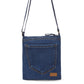 Upcycled Unisex Denim Brisk Crossbody Sling Bag - Dwij - 