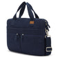 Upcycled Unisex Denim Compact Laptop Messenger Bag (Large) - Dwij - 