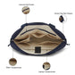 Upcycled Unisex Denim Compact Laptop Messenger Bag (Large) - Dwij - 