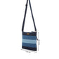 Upcycled Unisex Denim Jeans Crossbody Striped Sling Bag - Dwij - 