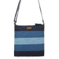 Upcycled Unisex Denim Jeans Crossbody Striped Sling Bag - Dwij - 