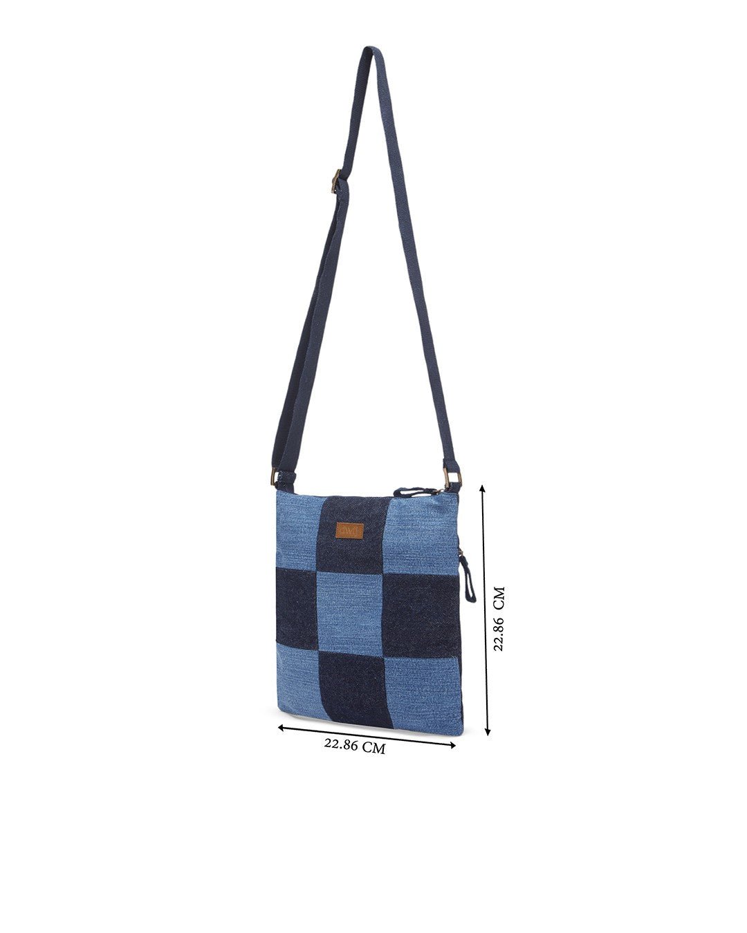 Upcycled Unisex Denim Jeans Swift Crossbody Sling bag - Dwij - 