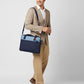 Upcycled Unisex Denim Sleek Laptop Messenger Bag - Dwij - 